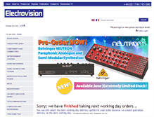 Tablet Screenshot of electrovision.co.uk